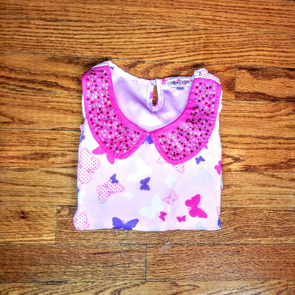 Girls Short Sleeved Blouse